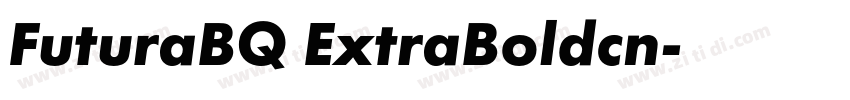 FuturaBQ ExtraBoldcn字体转换